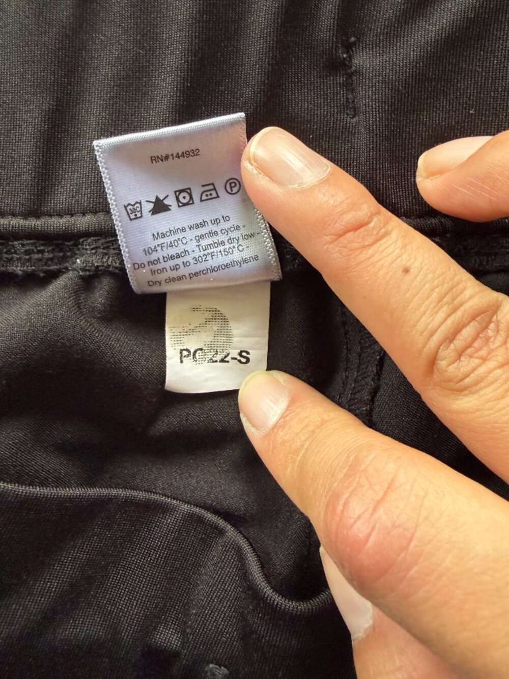 Mandala Equa-Tek Scrub Pants, Black, Size Petite Medium (P-M) - Picture 6 of 6